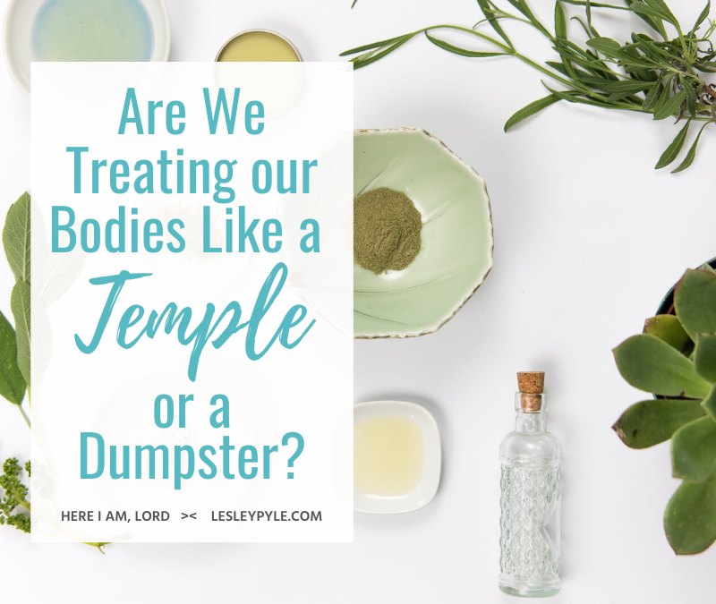 Are We Treating our Bodies Like a Temple or a Dumpster?